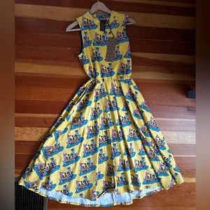 NWT Nooworks Dahlia dress “dog party”